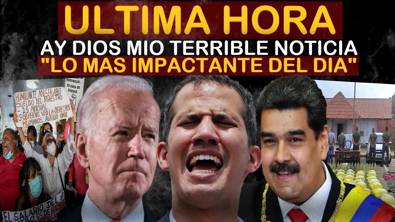 🔴SUCEDIO HOY! URGENTE HACE UNAS HORAS! MIRALO ANTES QUE LO BORREN - NOTICIAS VENEZUELA HOY