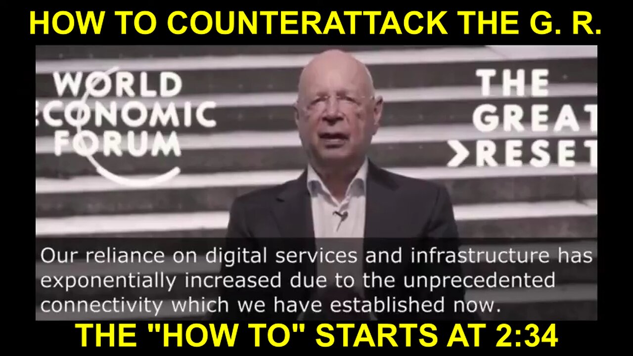 In 2020, NWO Great-Reset Puppet Klaus Schwab Warned of Cyberattacks - Learn How to Counterattack !