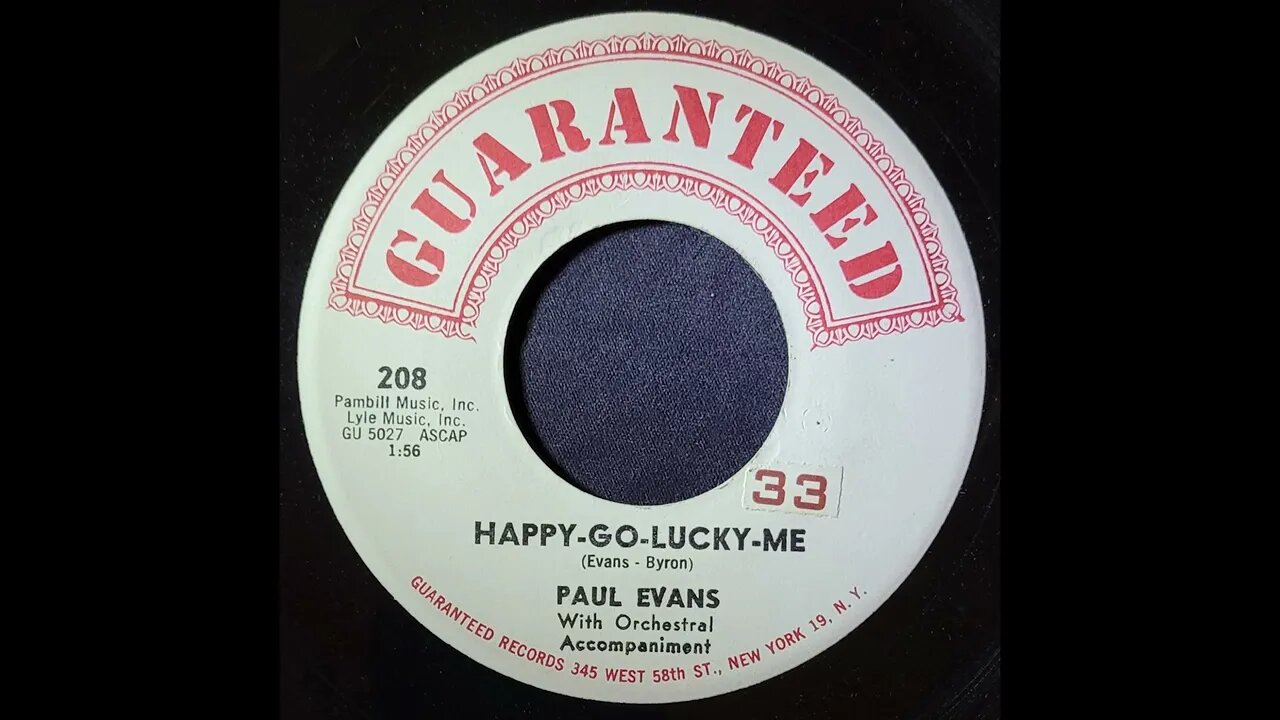 Paul Evans – Happy-Go-Lucky-Me