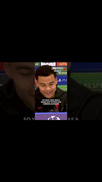 'It's a great feeling to score your first goal and it was a Merseyside derby!' | Cody Gakpo