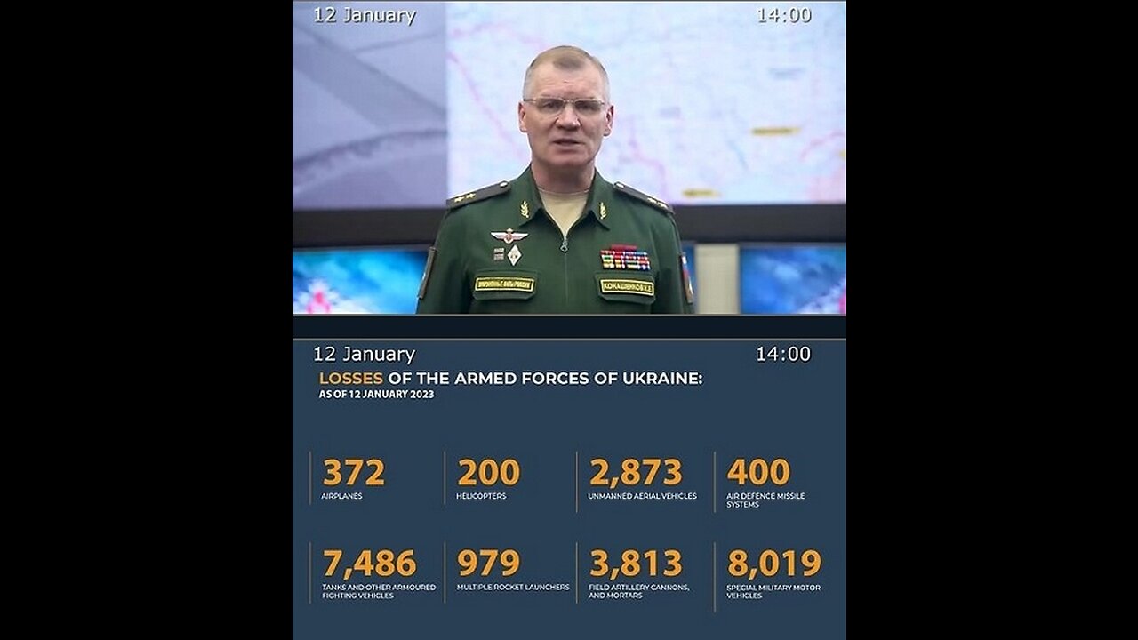 12.01.23 ⚡️ Russian Defence Ministry report on the progress of the deNAZIfication of Ukraine