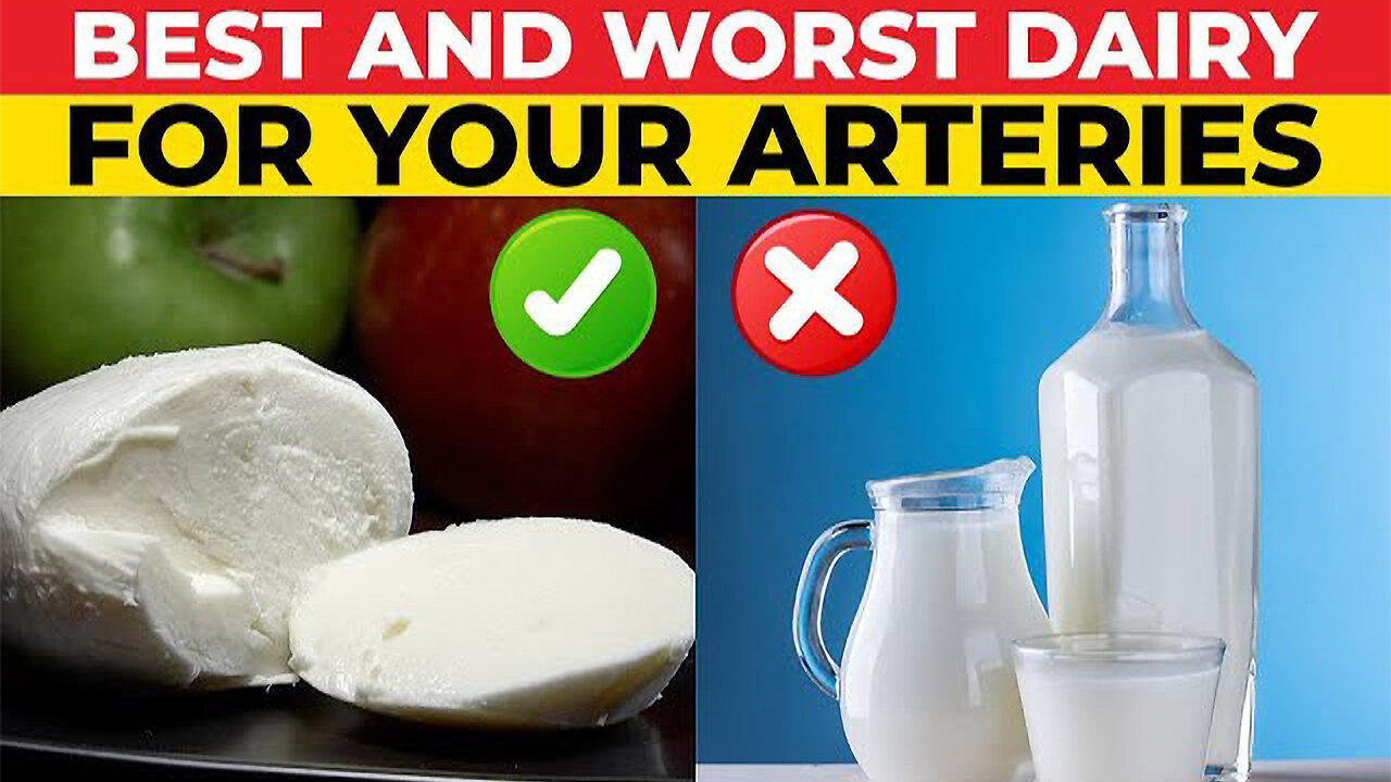 3 Best And Worst Milk & Dairy Products For Your Arteries And Blood Sugar