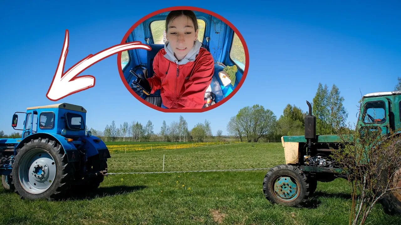 Dessy Driving TRACTOR for the First time