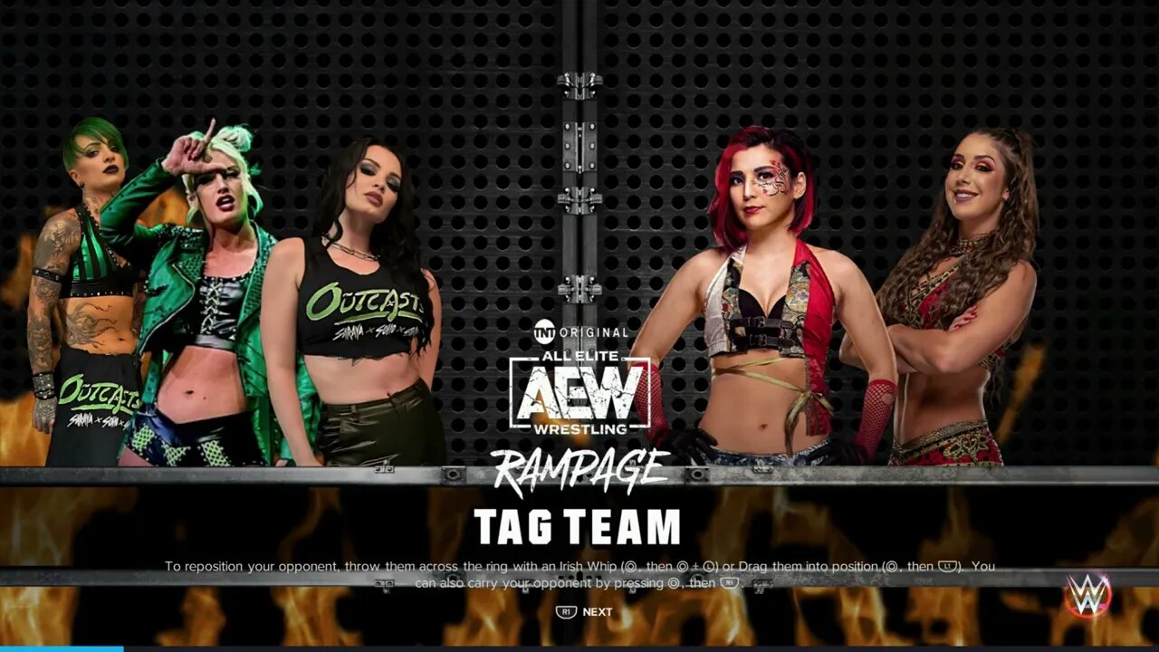 AEW Rampage Saraya & Toni Storm vs Hikaru Shida Britt Baker