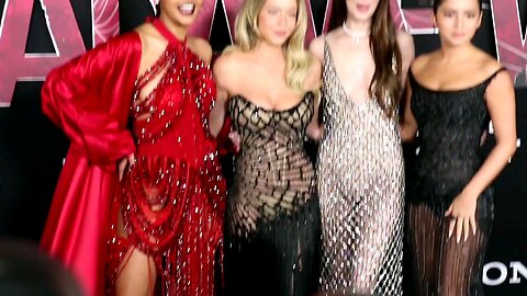 Celeste O'Connor, Sydney Sweeney, Dakota Johnson and Isabela Merced - 'Madame Web' Red Carpet