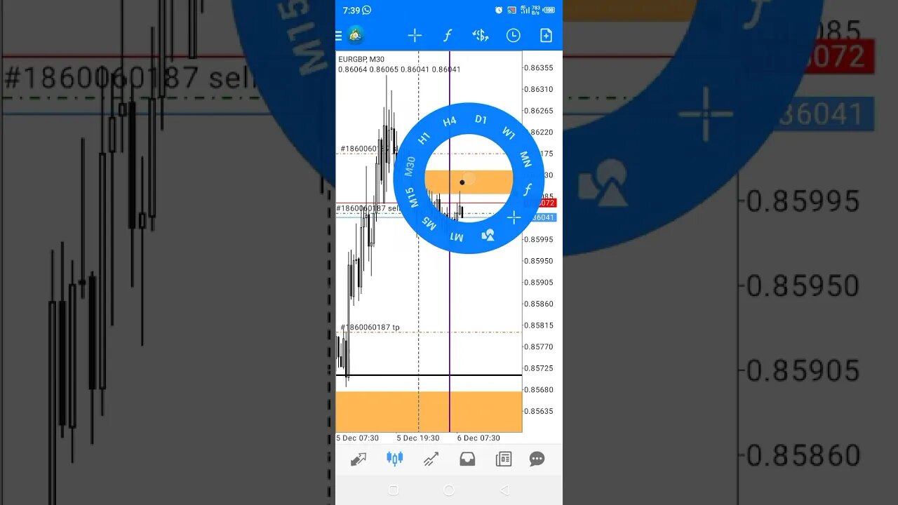 Live FOREX TRADE [ EURGBP ] 🤑 #shorts #ict