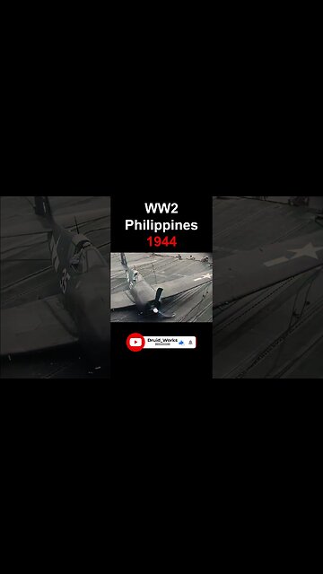 WW2, 1944: F6F Hellcat Crash Lands Onto Aircraft Carrier | 4K, 60fps, AI Enhanced, Colorized, Sound