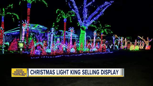 Tampa Bay’s Christmas Light king is selling off his famous display