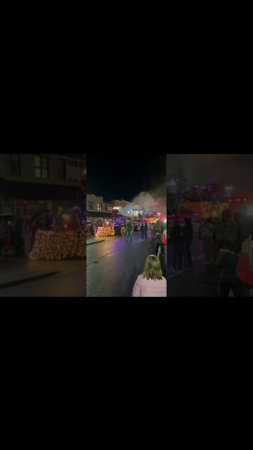 Coolest train parade float ever at the Murphy, NC Christmas Parade