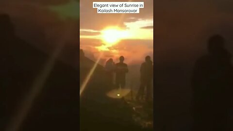 Elegant view of Sunrise in Kailash Mansarovar l #shorts