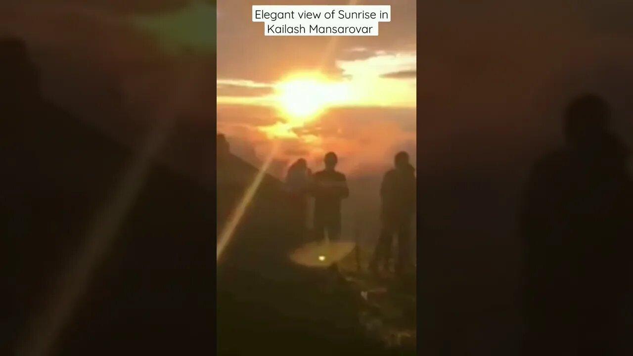 Elegant view of Sunrise in Kailash Mansarovar l #shorts