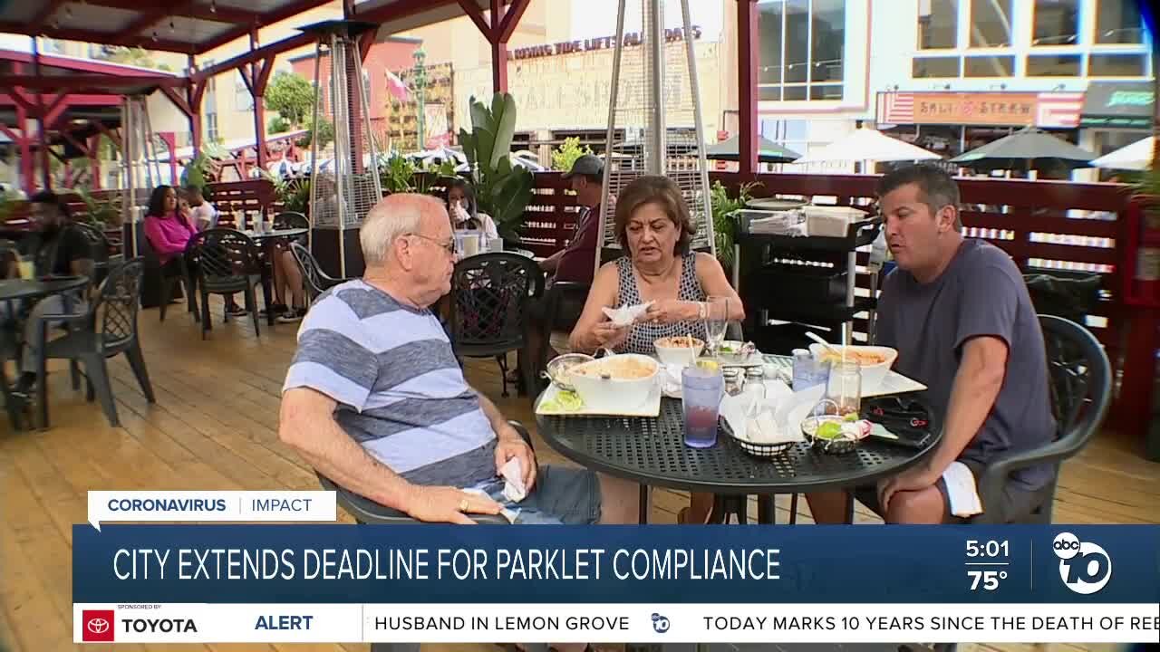 San Diego extends deadline for parklet compliance