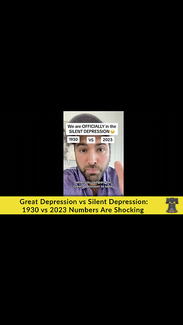 Great Depression vs Silent Depression: 1930 vs 2023 Numbers Are Shocking