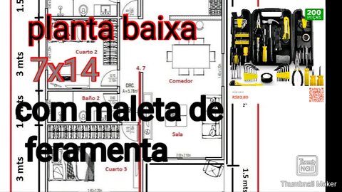 planta baixa 7x14