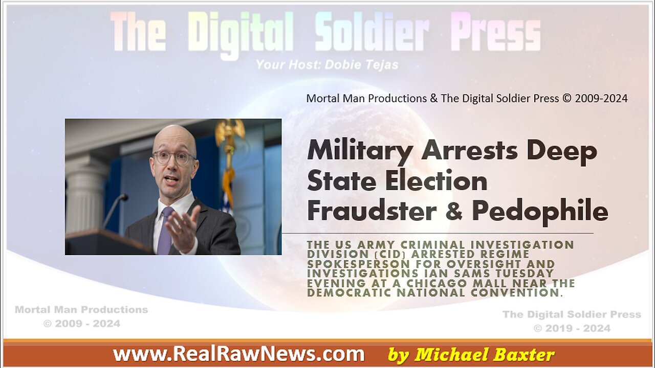 Military Arrests Deep State Election Fraudster & Pedophile