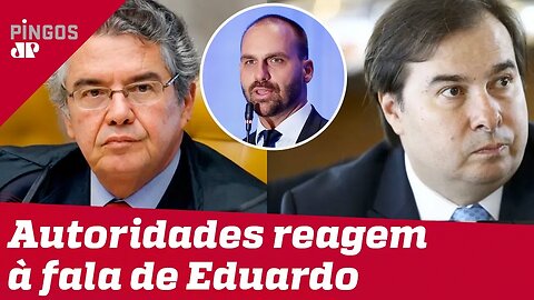 Autoridades reagem à fala de Eduardo Bolsonaro sobre 'novo AI-5'