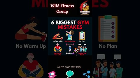 🔥6 biggest gym mistakes🔥#shorts🔥#wildfitnessgroup🔥1 May 2023🔥