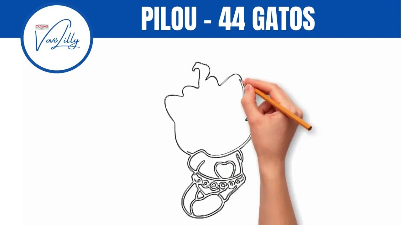 COMO DESENHAR | PILOU - 44 GATOS | PASSO A PASSO. MUITO FÁCIL