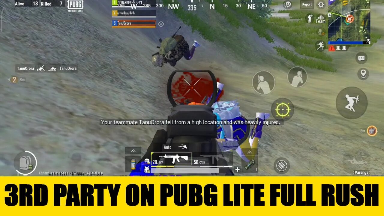 3rd Party on Pubg Lite Full Rush Last 5 Mins | Danger X Gaming