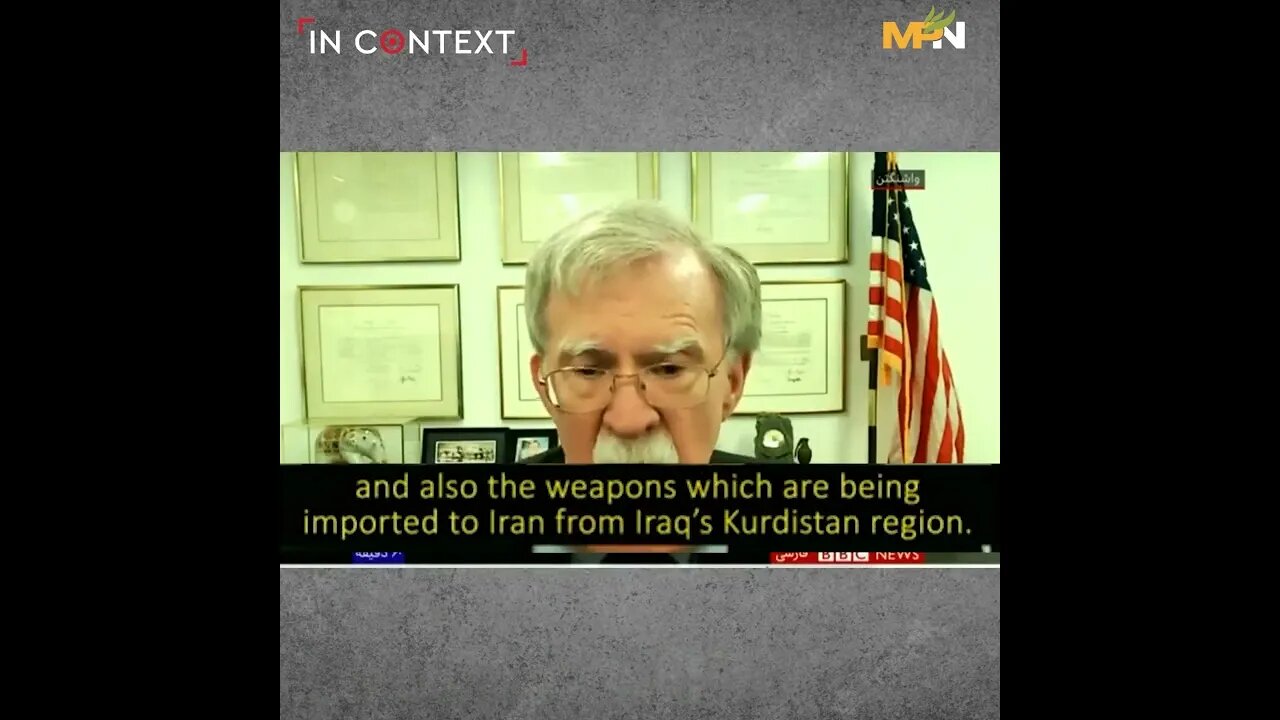 John Bolton: Iran Protesters Armed With Seized Iraqi Weapons