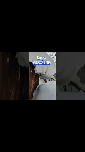 Siberia is big icicles and huge snowdrifts