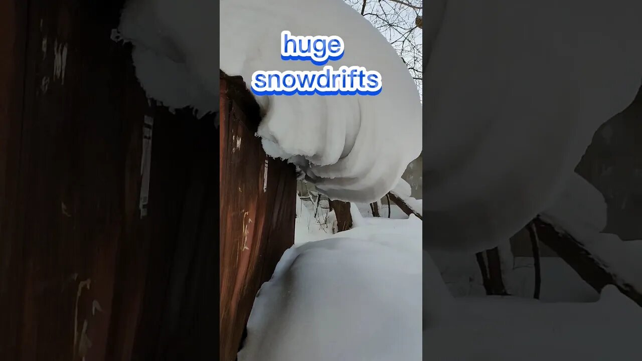 Siberia is big icicles and huge snowdrifts