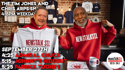 The Tim Jones and Chris Arps Show 09.27.2024 Admiral Chuck | Johnny's Hideout | Patrick Tuohey