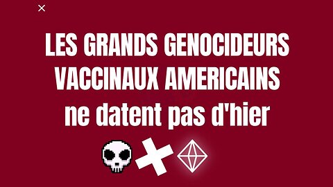 Les "génocidaires" sortent de l'ombre ! Le vaccin est leur arme de destruction massive (Hd 720)