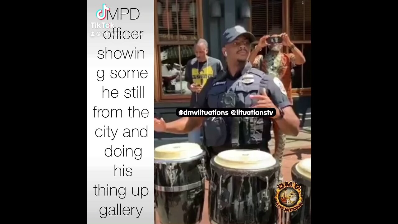 MPD officer showing some serious skills in gallery place Chinatown dc