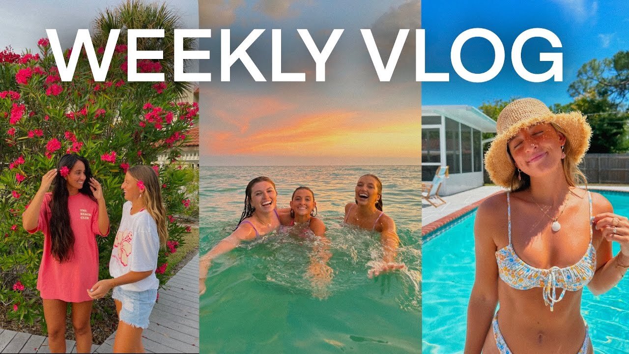 Weekly vlog sunset swims hosting friends