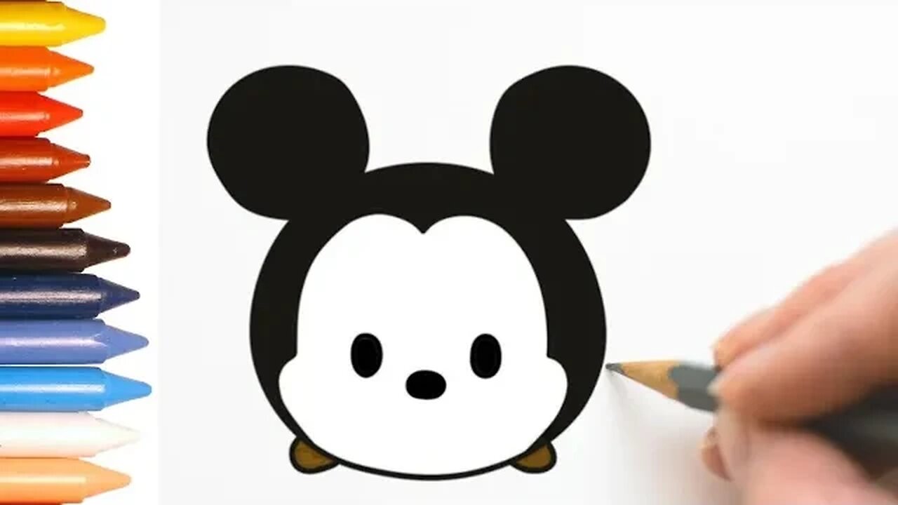 COMO DESENHAR FÁCIL MICKEY MOUSE KAWAII