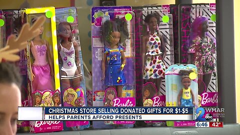 Christmas store selling donated gifts for $1-$5, helps parents afford presents