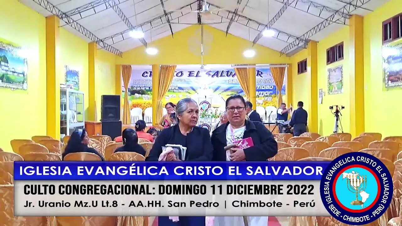 CULTO CONGREGACIONAL: DOMINGO 11 DICIEMBRE 2022