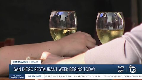 San Diego restaurant week begins Sunday