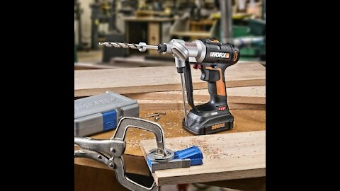 Cordless screwdriver / drill with double chuck