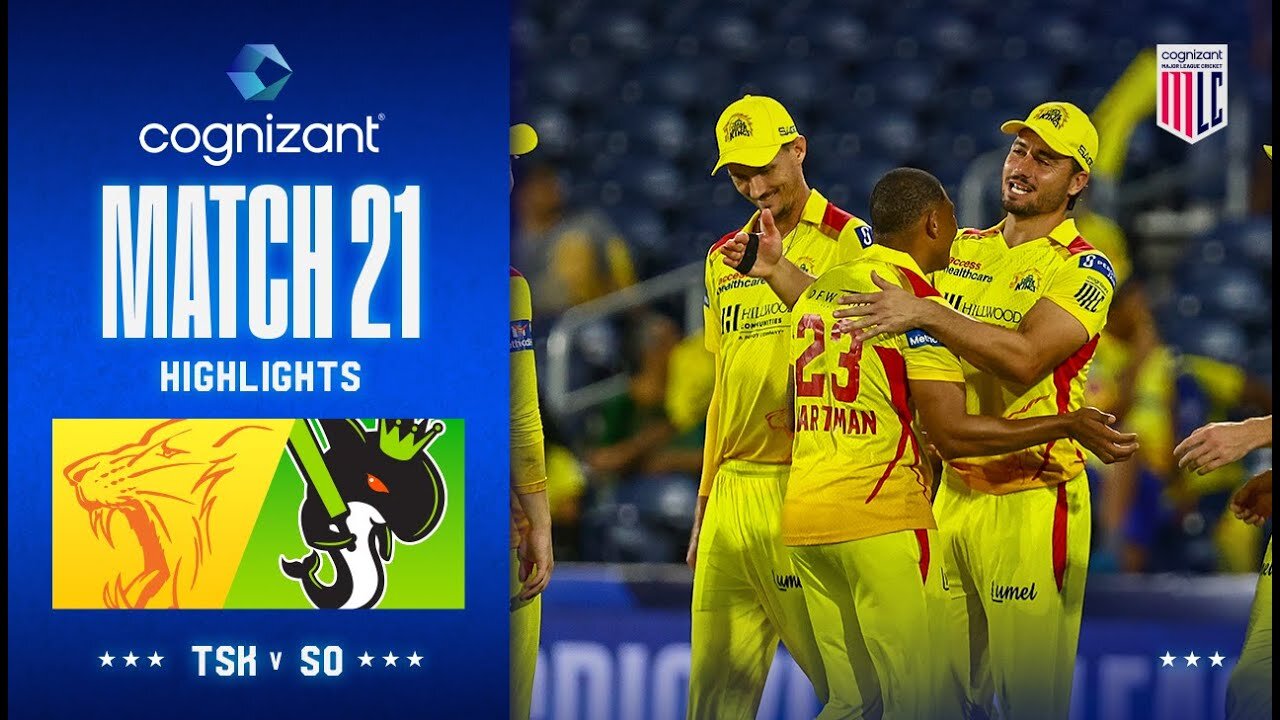 Cognizant Major League Cricket Game 21 Highlights | Texas Super Kings Vs. Seattle Orcas