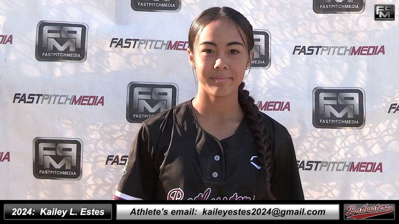 2024 Kailey Estes 3.8 GPA Pitcher and Second Base Softball Recruiting Video Batbusters Gomes 18 Gold