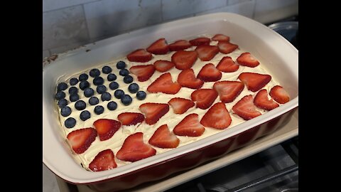 Simple Flag Cake