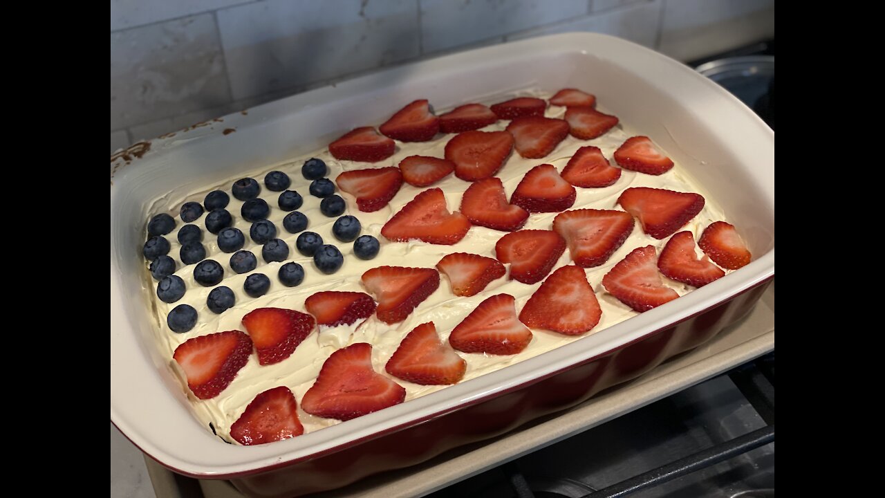 Simple Flag Cake