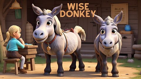 Wise Donkey animated kid story