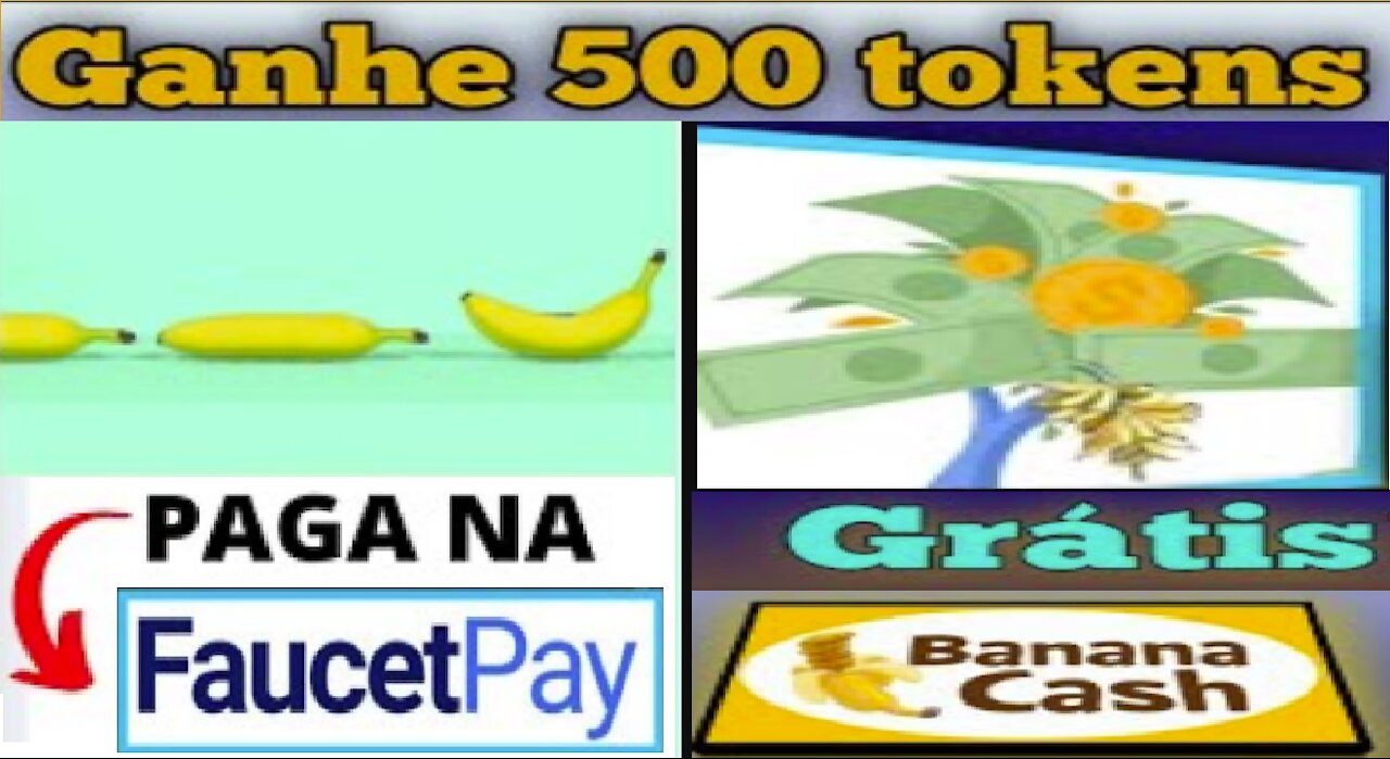 [ Tokens Banana ] Tutorial | Como ganhar 500 BANANA | Retirada direto para Faucetpay | Home Office