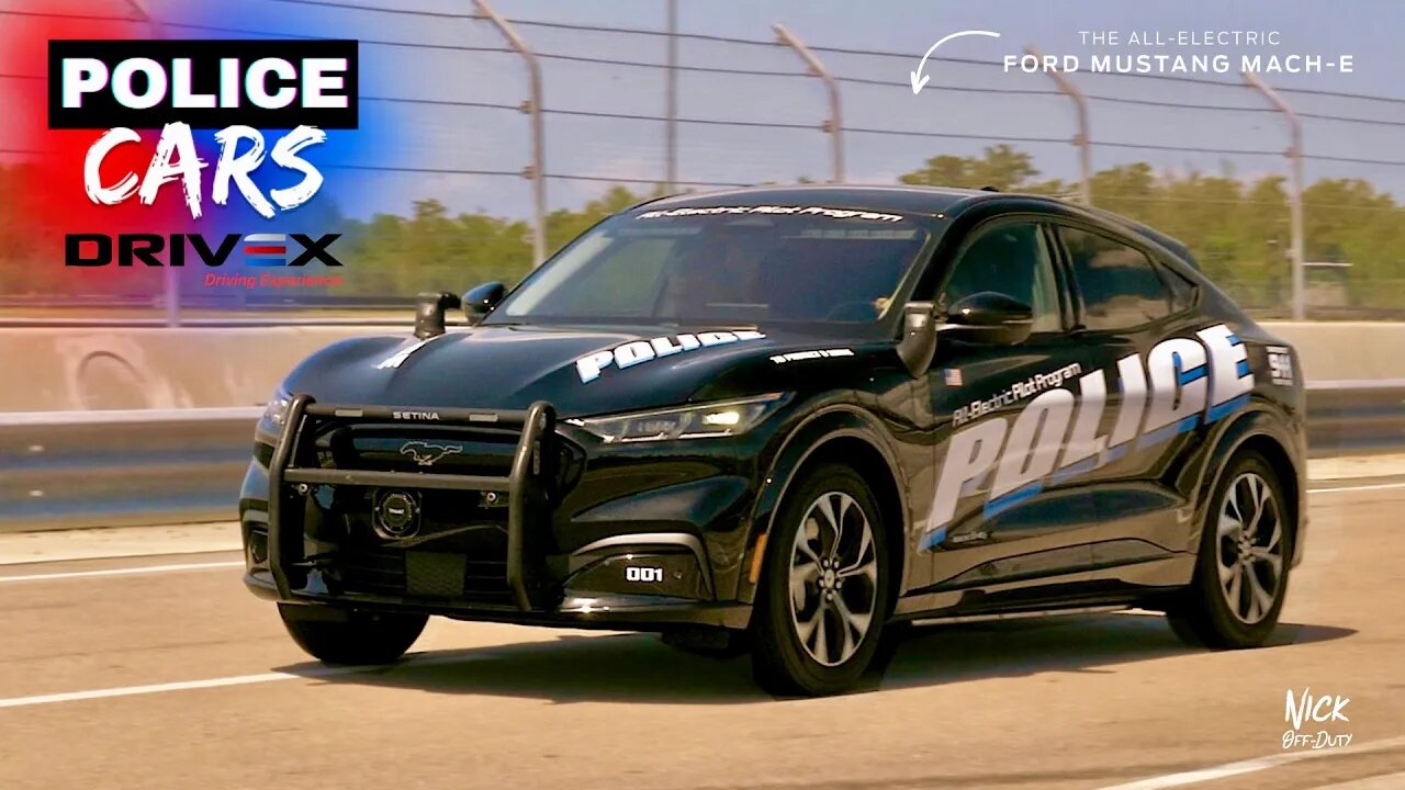 POLICE CARS Test Driving 2024 Police Cars (Mustang Mach E, Chevy Silverado PPV, Pursuit Track)