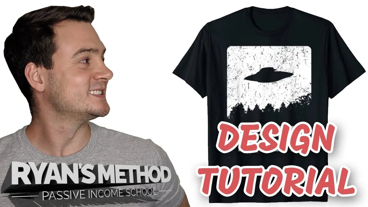 Photoshop Design Tutorial: Alien Spacecraft T-Shirt w/ Distressed Effect