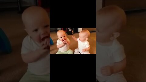 Twin baby girls fight over pacifier #shorts #fails