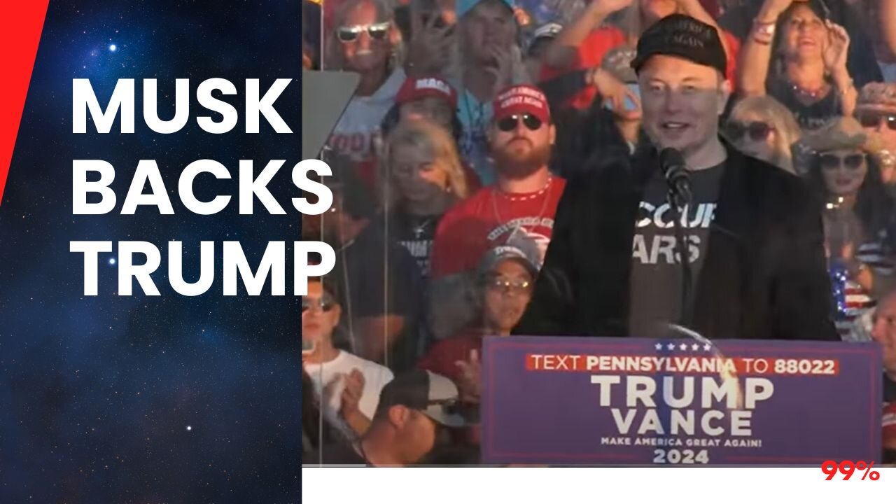 Elon Musk's Bombshell Speech at Trump Rally - FULL SPEECH