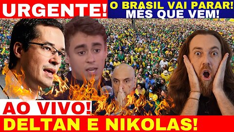 AO VIVO: NIKOLAS FERREIRA E DELTAN DALLAGNOL PARTEM PRA CIMA E FALAM DA PERSEGUIÇÕES MANIFESTAÇÕES..