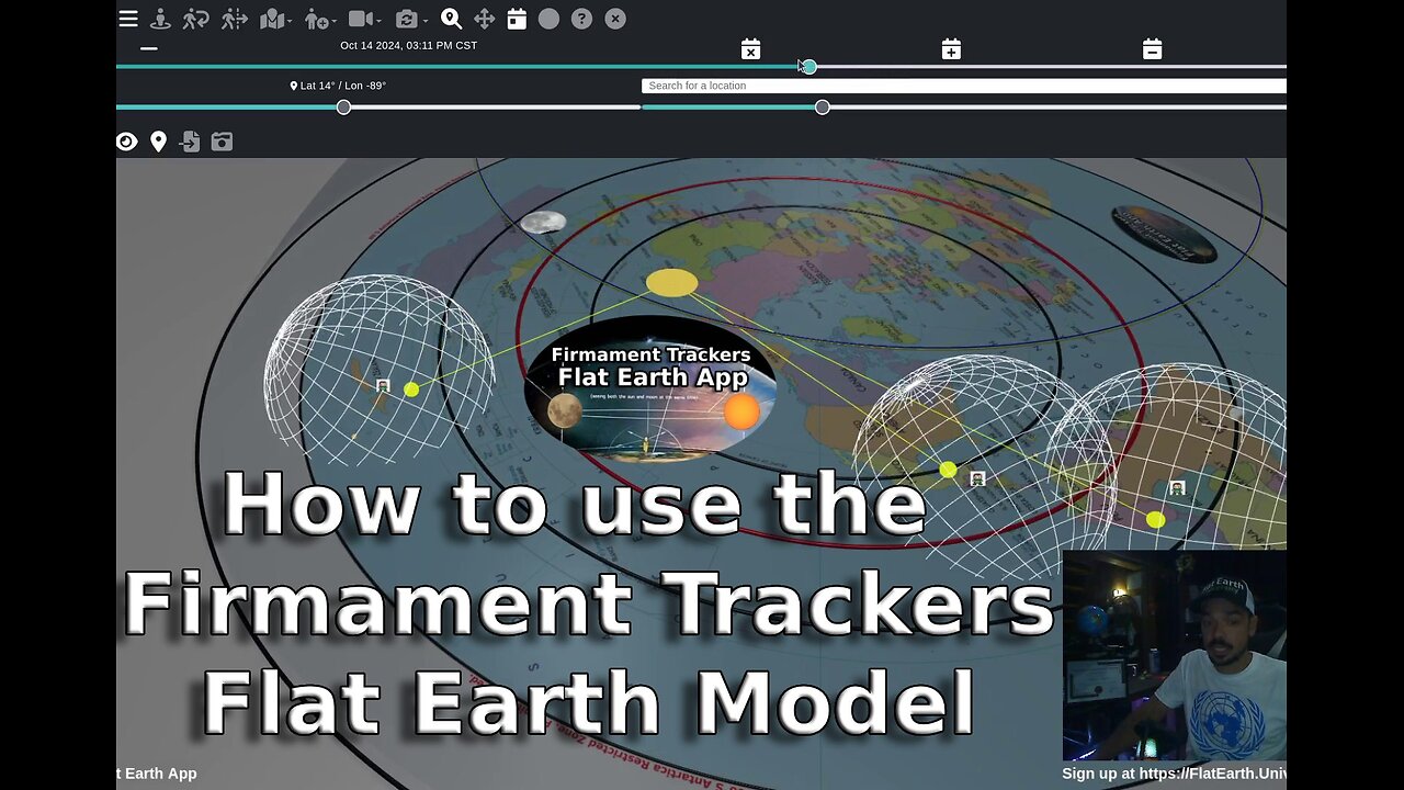 How to use the Firmament Trackers Flat Earth Model