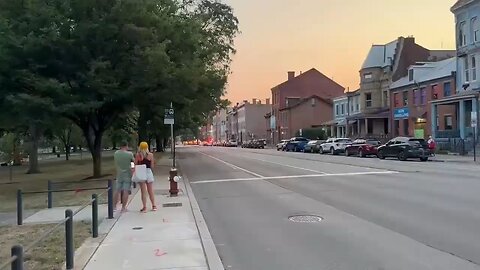 President Donald Trump's motorcade has departed the hospital.