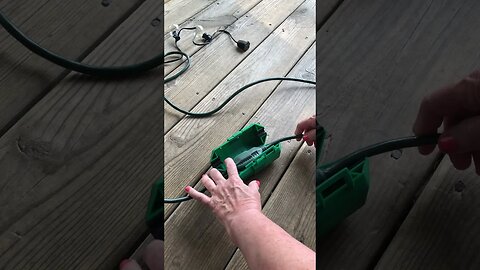 CordSafe Extension Cord Safety Cover water-resistant seal Holiday String Light GREEN @FLI Products