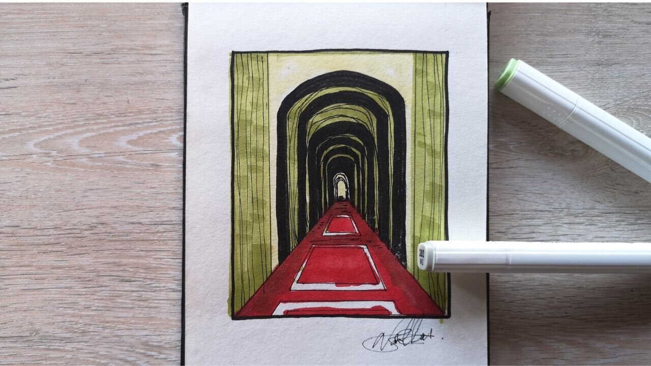 1 Point Perspective Drawing // Episode 03